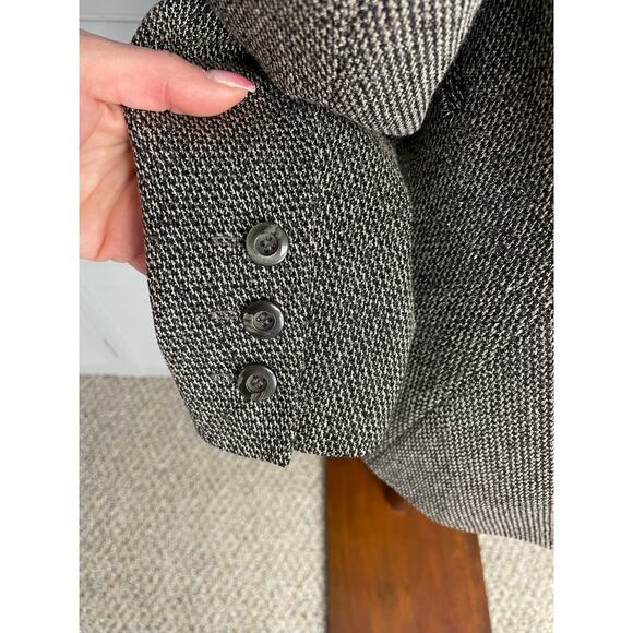Signature by Larry Levine black white patterned lined blazer women's size 4 - Picture 6 of 7